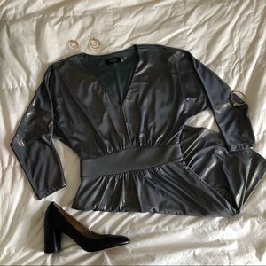 Guess Metallic Dress with Pockets size 4